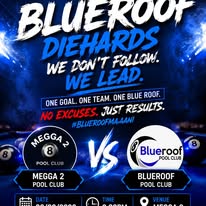 Blueroof Diehards match announcement poster